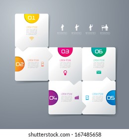 Abstract 3D digital illustration Infographic. Vector illustration can be used for workflow layout, diagram, number options, web design. 