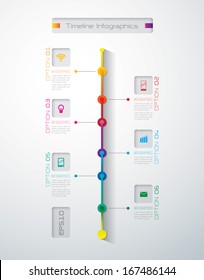 Abstract 3D digital illustration Infographic. Vector illustration can be used for workflow layout, diagram, number options, web design.