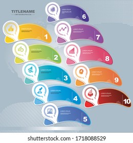Abstract 3D digital illustration Infographic. Infographic set. Vector illustration can be used for workflow layout, diagram, number options, web design.
