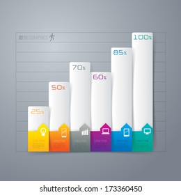 Abstract 3D digital illustration Infographic. Vector illustration can be used for workflow layout, diagram, number options, web design. 