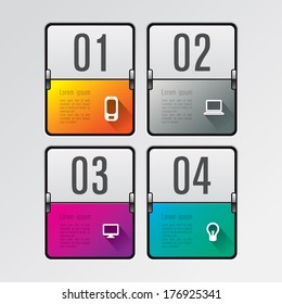 Abstract 3D digital illustration Infographic. 