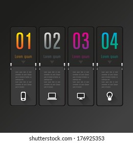 Abstract 3D digital illustration Infographic.