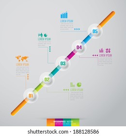 Abstract 3D digital illustration Infographic. Vector illustration can be used for workflow layout, diagram, number options, web design.