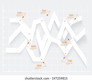 Abstract 3D digital illustration Infographic. Origami style. Can be used for workflow layout, diagram, number options