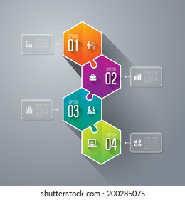 Abstract 3D digital illustration Infographic. Vector illustration can be used for workflow layout, diagram, number options, web design.