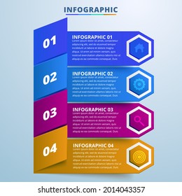 Abstract 3D digital illustration Infographic