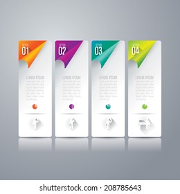 Abstract 3D digital illustration Infographic. Vector illustration can be used for workflow layout, diagram, number options, web design.