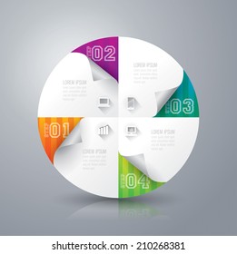 Abstract 3D digital illustration Infographic. Vector illustration can be used for workflow layout, diagram, number options, web design.