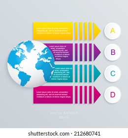 Abstract 3D digital illustration Infographic. Vector illustration can be used for workflow layout, diagram, number options, web design.