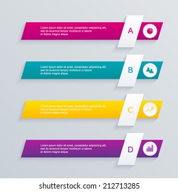 Abstract 3D digital illustration Infographic. Vector illustration can be used for workflow layout, diagram, number options, web design.