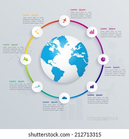 Abstract 3D digital illustration Infographic. Vector illustration can be used for workflow layout, diagram, number options, web design.