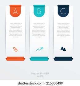 Abstract 3D digital illustration Infographic. Vector illustration can be used for workflow layout, diagram, number options, web design.