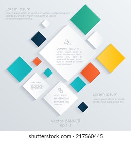 Abstract 3D digital illustration Infographic. Vector illustration can be used for workflow layout, diagram, number options, web design.