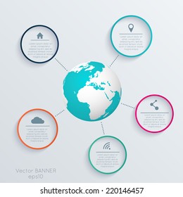 Abstract 3D digital illustration Infographic. Vector illustration can be used for workflow layout, diagram, number options, web design.