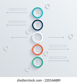 Abstract 3D digital illustration Infographic. Vector illustration can be used for workflow layout, diagram, number options, web design.