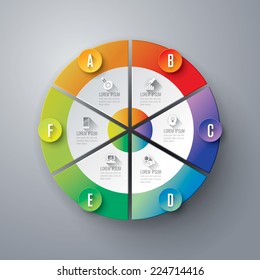 Abstract 3D digital illustration Infographic. Vector illustration can be used for workflow layout, diagram, number options, web design.