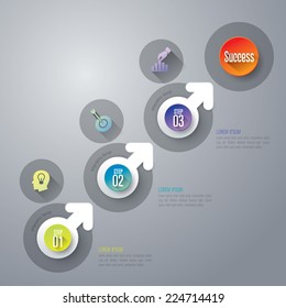 Abstract 3D digital illustration Infographic. Vector illustration can be used for workflow layout, diagram, number options, web design.