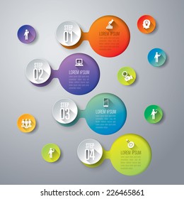 Abstract 3D digital illustration Infographic. Vector illustration can be used for workflow layout, diagram, number options, web design.
