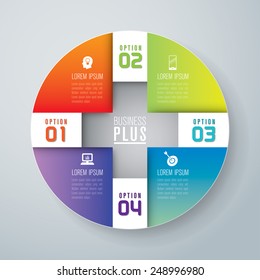 Abstract 3D digital illustration Infographic. Vector illustration can be used for workflow layout, diagram, number options, web design.