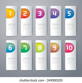 Abstract 3D digital illustration Infographic. Vector illustration can be used for workflow layout, diagram, number options, web design.