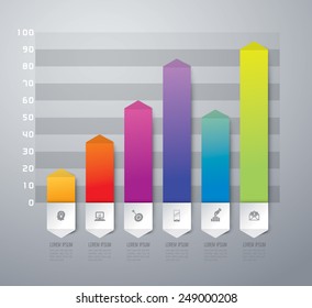 Abstract 3D digital illustration Infographic. Vector illustration can be used for workflow layout, diagram, number options, web design.