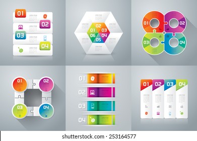 Abstract 3D digital illustration Infographic. Vector illustration can be used for workflow layout, diagram, number options, web design. Business concept with 3, 4 options, Abstract background.