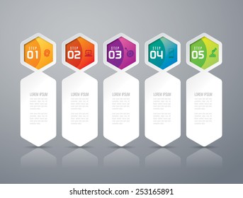 Abstract 3D digital illustration Infographic. Vector illustration can be used for workflow layout, diagram, number options, web design.