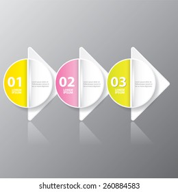 Abstract 3D digital illustration Infographic. Vector illustration can be used for workflow layout, diagram, number options, web design.