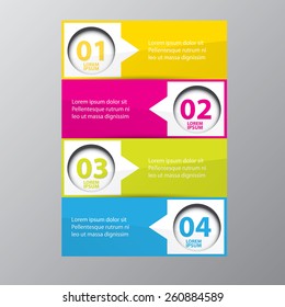 Abstract 3D digital illustration Infographic. Vector illustration can be used for workflow layout, diagram, number options, web design.