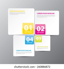 Abstract 3D digital illustration Infographic. Vector illustration can be used for workflow layout, diagram, number options, web design.