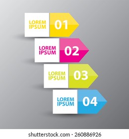 Abstract 3D digital illustration Infographic. Vector illustration can be used for workflow layout, diagram, number options, web design.