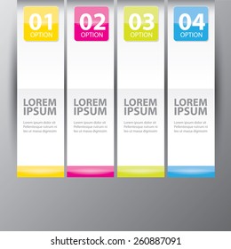 Abstract 3D digital illustration Infographic. Vector illustration can be used for workflow layout, diagram, number options, web design.