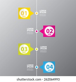 Abstract 3D digital illustration Infographic. Vector illustration can be used for workflow layout, diagram, number options, web design.