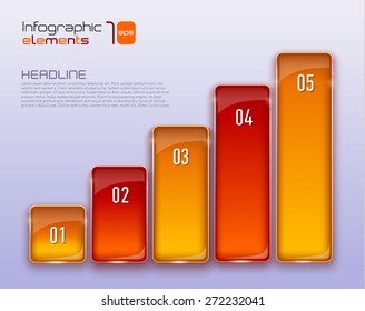 Abstract 3D digital illustration Infographic. Vector illustration can be used for workflow layout, diagram, number options, web design.