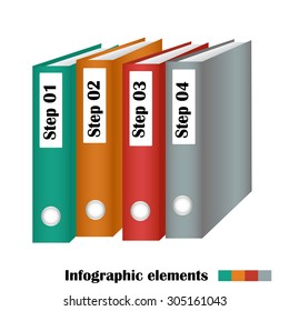 Abstract 3D digital illustration Infographic. Vector illustration can be used for workflow layout, web design.