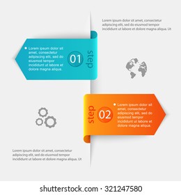 Abstract 3D digital illustration Infographic. Vector illustration can be used for workflow layout, diagram, number options, web design.