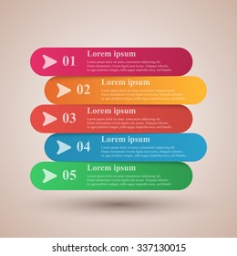 Abstract 3D digital illustration Infographic
