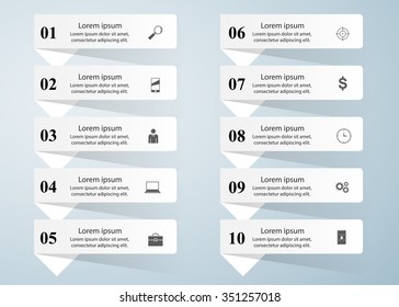 Abstract 3D digital illustration Infographic.