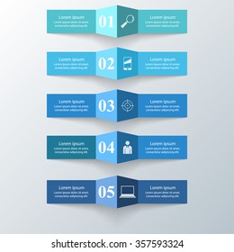 Abstract 3D digital illustration Infographic.