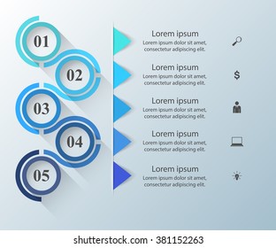 Abstract 3D digital illustration Infographic.