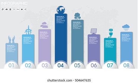 Abstract 3D digital illustration Infographic. Vector illustration can be used for workflow layout, diagram, number options, web design.