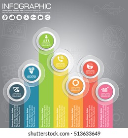 Abstract 3D digital illustration Infographic. Vector illustration can be used for workflow layout, diagram, number options, web design.