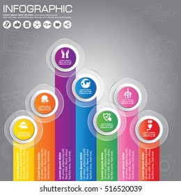 Abstract 3D digital illustration Infographic. Vector illustration can be used for workflow layout, diagram, number options, web design.