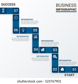 Abstract 3D digital illustration Infographic. Vector illustration can be used for workflow layout, diagram, number options, web design.