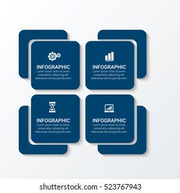 Abstract 3D digital illustration Infographic. Vector illustration can be used for workflow layout, diagram, number options, web design.