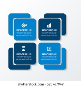Abstract 3D digital illustration Infographic. Vector illustration can be used for workflow layout, diagram, number options, web design.