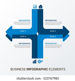 Abstract 3D digital illustration Infographic. Vector illustration can be used for workflow layout, diagram, number options, web design.