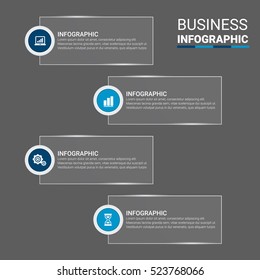 Abstract 3D digital illustration Infographic. Vector illustration can be used for workflow layout, diagram, number options, web design.