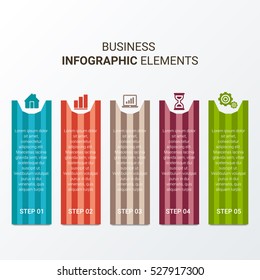 Abstract 3D digital illustration Infographic. Vector illustration can be used for workflow layout, diagram, number options, web design.