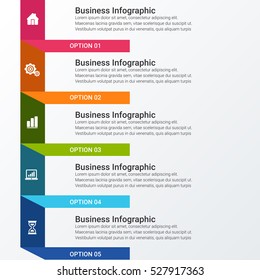 Abstract 3D digital illustration Infographic. Vector illustration can be used for workflow layout, diagram, number options, web design.